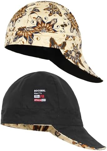 BOCOMAL Plaid FR Welding Cap 2-Pack