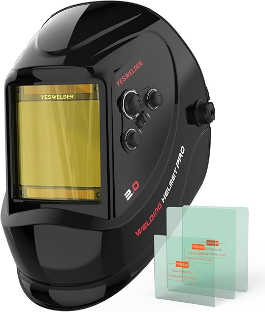 YESWELDER Large View Auto Darkening Welding Helmet LYG-M800H
