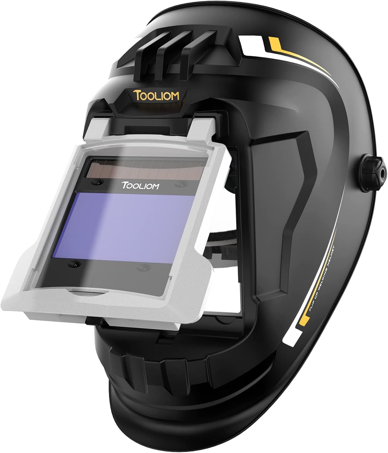 TOOLIOM Solar Powered Auto Darkening Welding Helmet