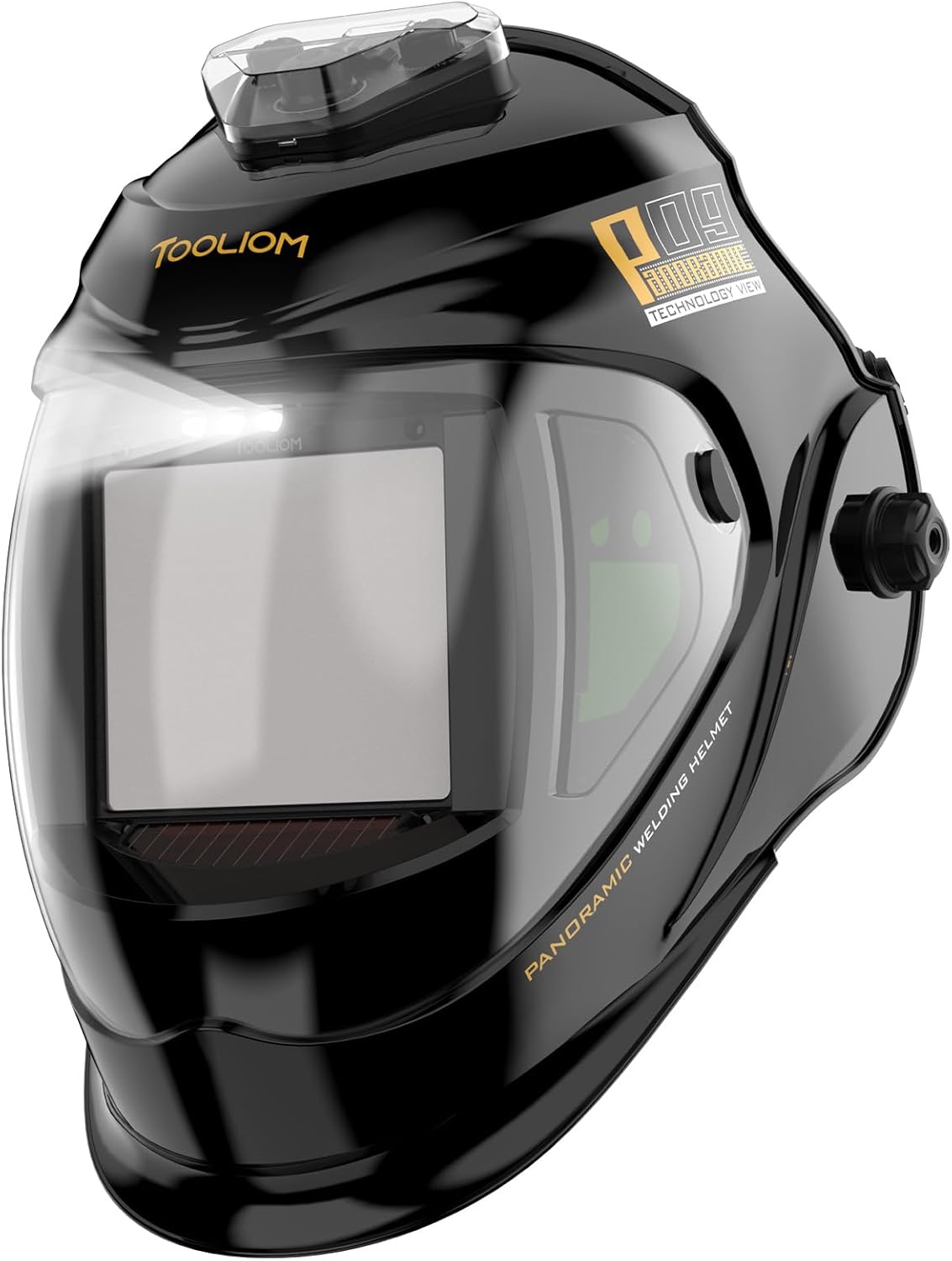 TOOLIOM Auto Darkening Welding Helmet with Light Large Viewing
