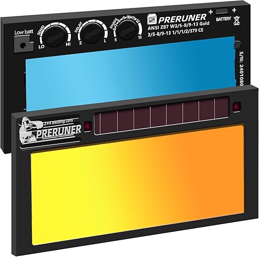 Shade Adjustable Series Gold Auto Darkening Welding Lens