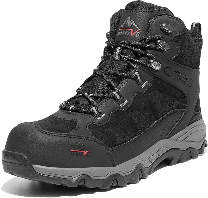 NORTIV Waterproof Steel Toe Work Boots