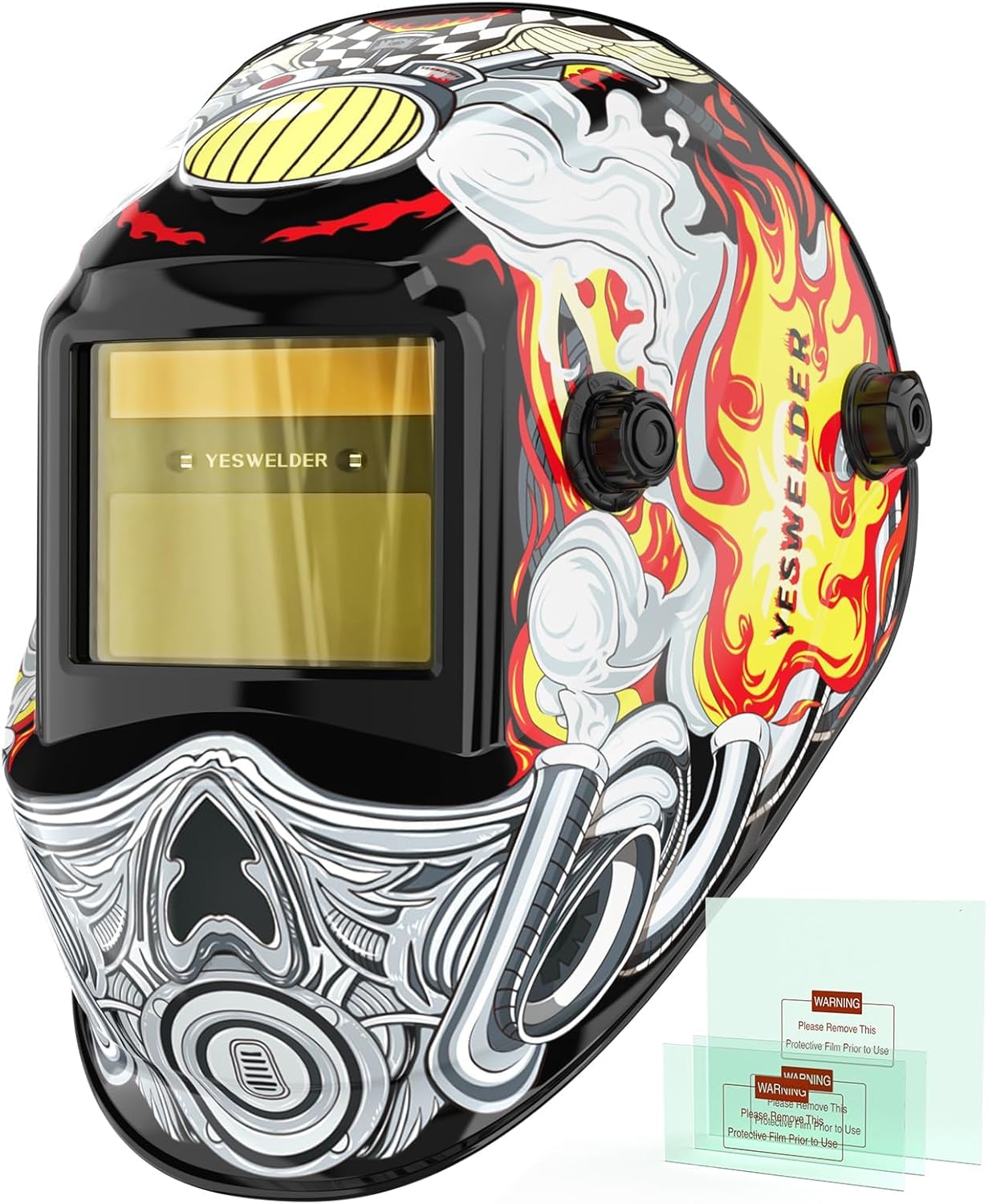 YESWELDER Auto Darkening Welding Helmet Blue Light Blocking