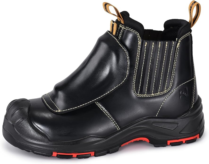 SAFETOE Welding Boots Composite Toe with Metatarsal Protection