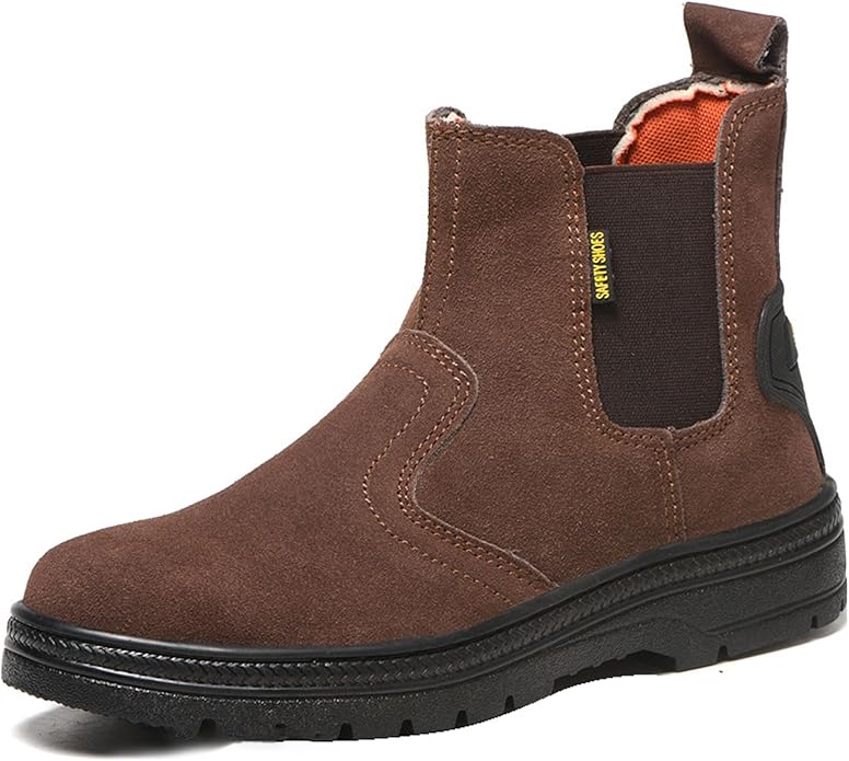 GUBANGDUN Steel Toe Work Boots for Men Welding