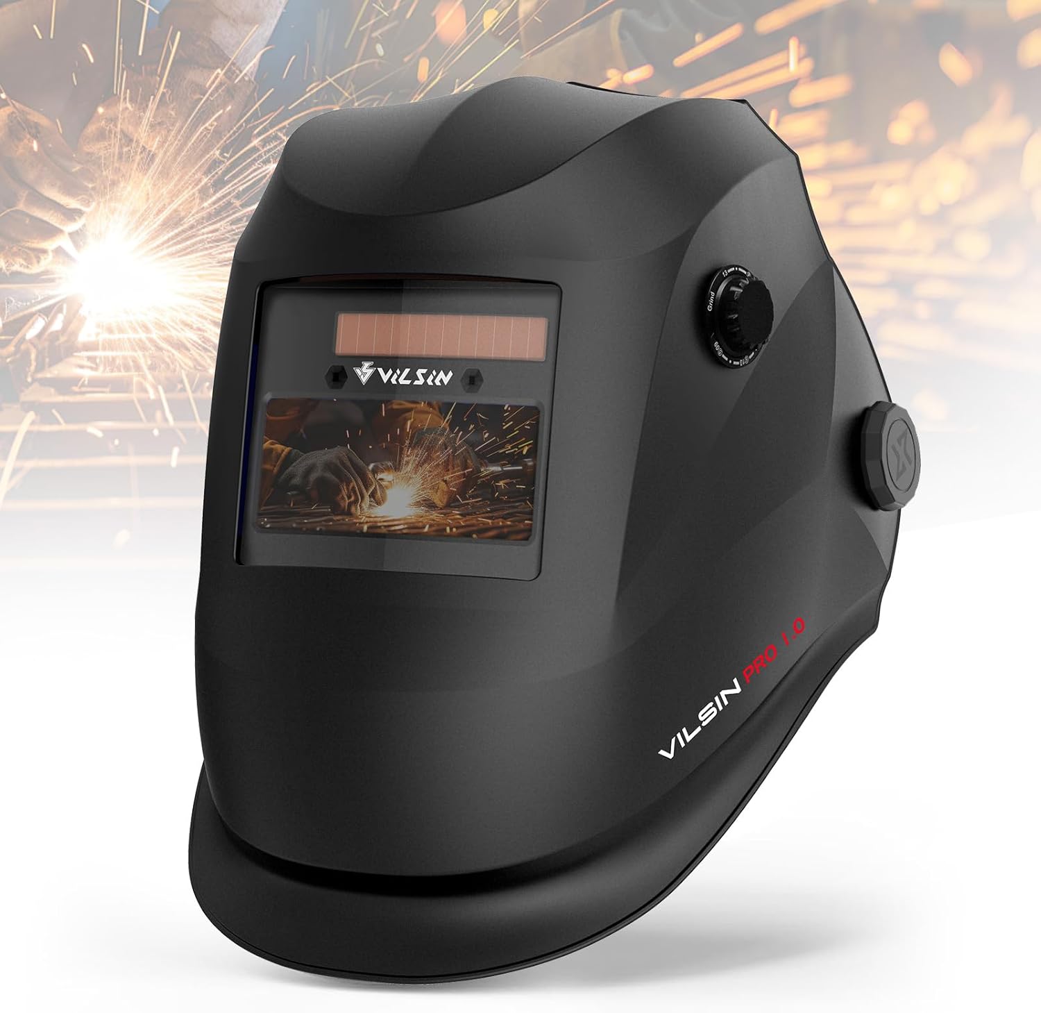 VILSIN Welding Helmet Auto Darkening Solar Powered