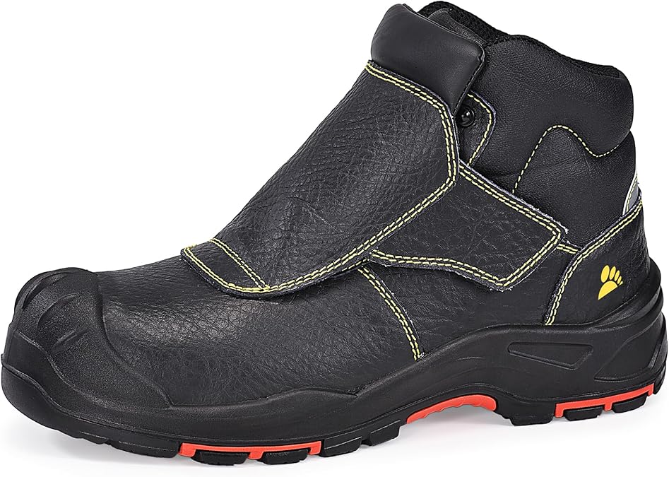SAFETOE Welding Boots for Men Composite Toe 300°C Heat Resistant