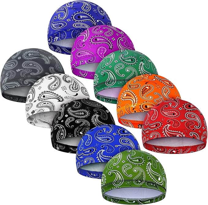 Tarpop 10-Pack Camouflage Skull Caps