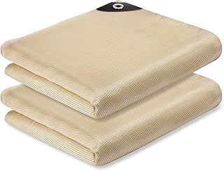 2 Pack 4x6 ft Heavy Duty Fiberglass Welding Blanket