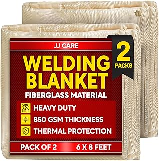 2 Pack Welding Blanket 6ft x 8ft, 850GSM