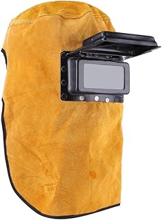 Leather Welding Hood with Flip-Up Lens