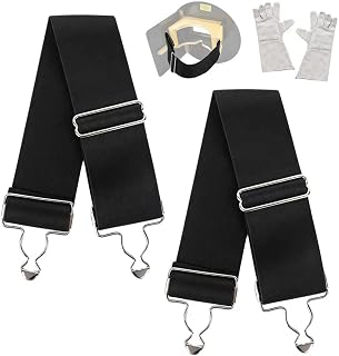 2 Pack Pancake Welding Helmet Straps with Welding Gloves
