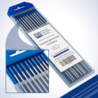 Midwest Tungsten Service TIG Tungsten Electrodes 10-Pack Blue