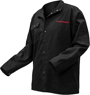 YESWELDER Welding Jacket 11oz Flame Resistant FR Cotton