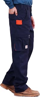 BOCOMAL FR Pants for Men Utility Cargo Carpenter Water Stain Oil Repellent