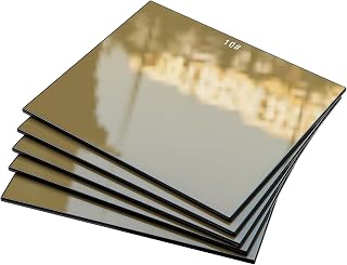 TRQWH 5pcs Welding Glass Lens Shade 10 Gold