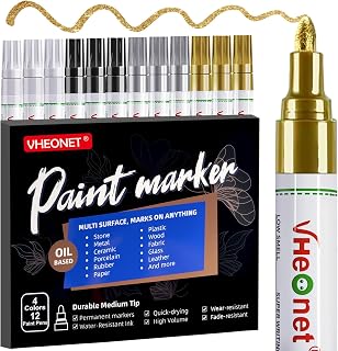 VHEONET Oil-Based Waterproof Permanent Paint Pens