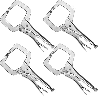 11-Inch Locking C-Clamp Pliers, Regular Tips, Welding Clamps