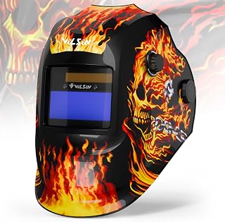VILSIN True Color Auto Darkening Welding Helmet Flames