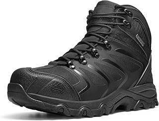 NORTIV 8 Waterproof Steel Toe Work Boots, ARMADILLO-STL, Lightweight