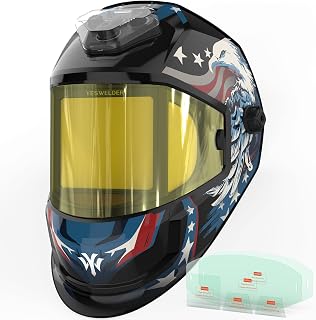 YESWELDER 180 Panoramic Welding Helmet 6 Arc Sensors