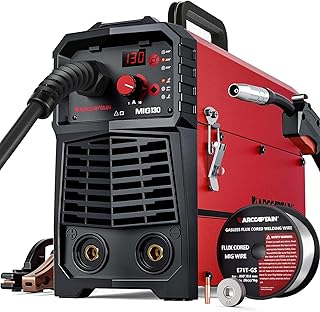 ARCCAPTAIN 130A Flux Core Welder MIG Welder 110V Gasless MIG Stick Lift TIG