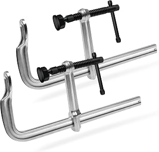 Heavy-Duty 16-Inch F-Clamps, 2-Pack, 3450 Lbs Forged Alloy Steel