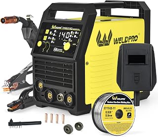 WELDPRO 140A MIG Welder 110/220V, 2026 Newest 5-in-1 Flux Core Welder