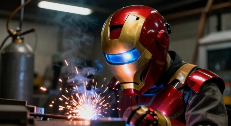 iron man welding helmet